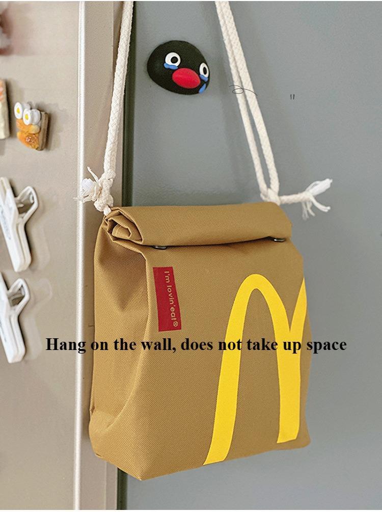 Cute Backpack For Men Women McDonald's Canvas Rucksacks Canvas School Bag Gift