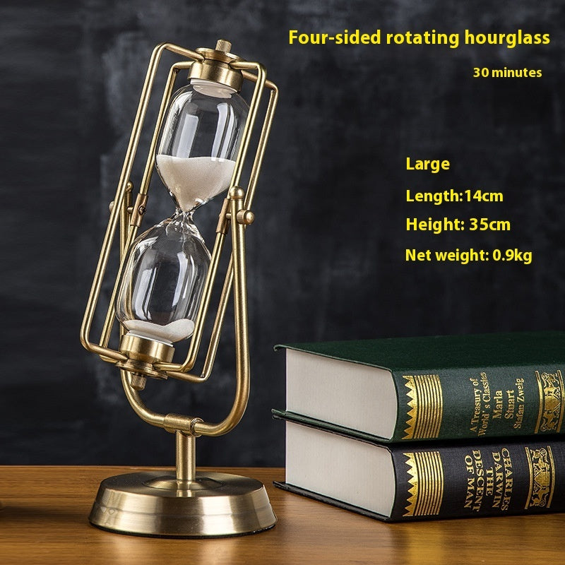 Creative Wooden Hourglass Timer 15 Minutes Desk Study Room Decoration