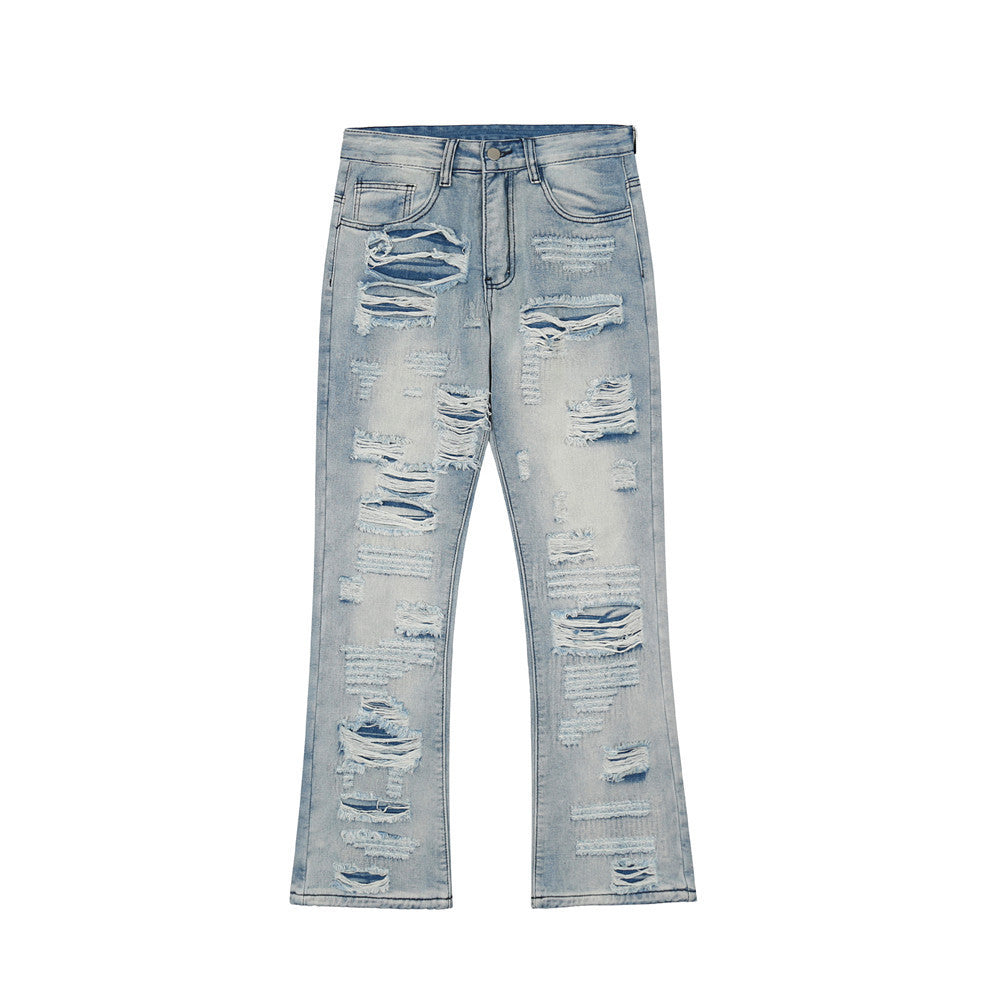 Fashion Flared Washed Jeans Men