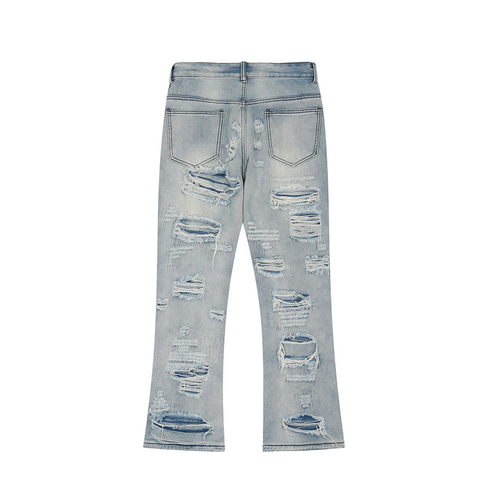 Fashion Flared Washed Jeans Men