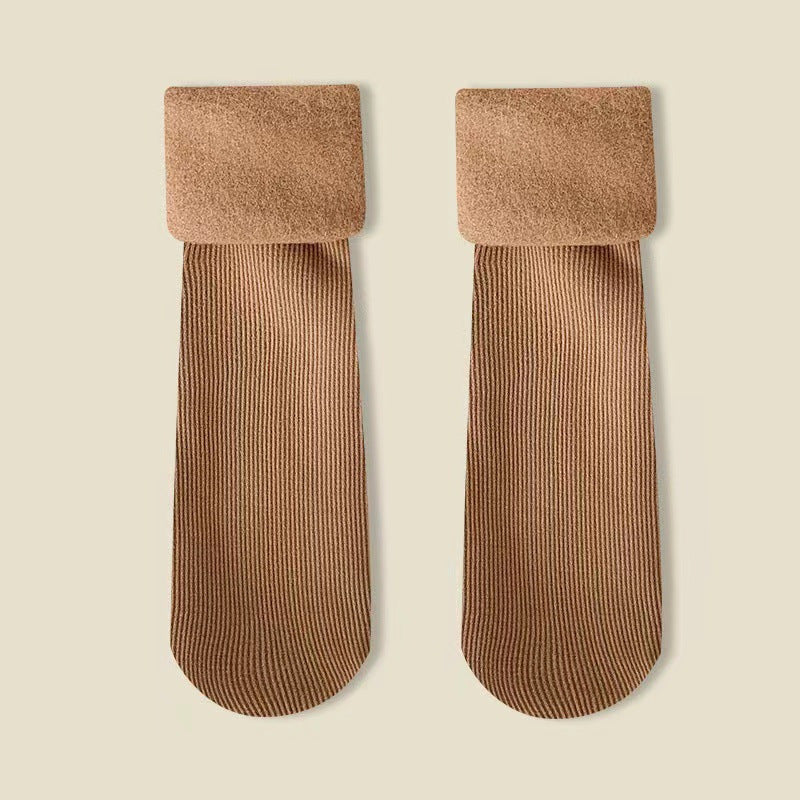 Fleece Lined Padded Warm Keeping Snow Socks Tube Socks