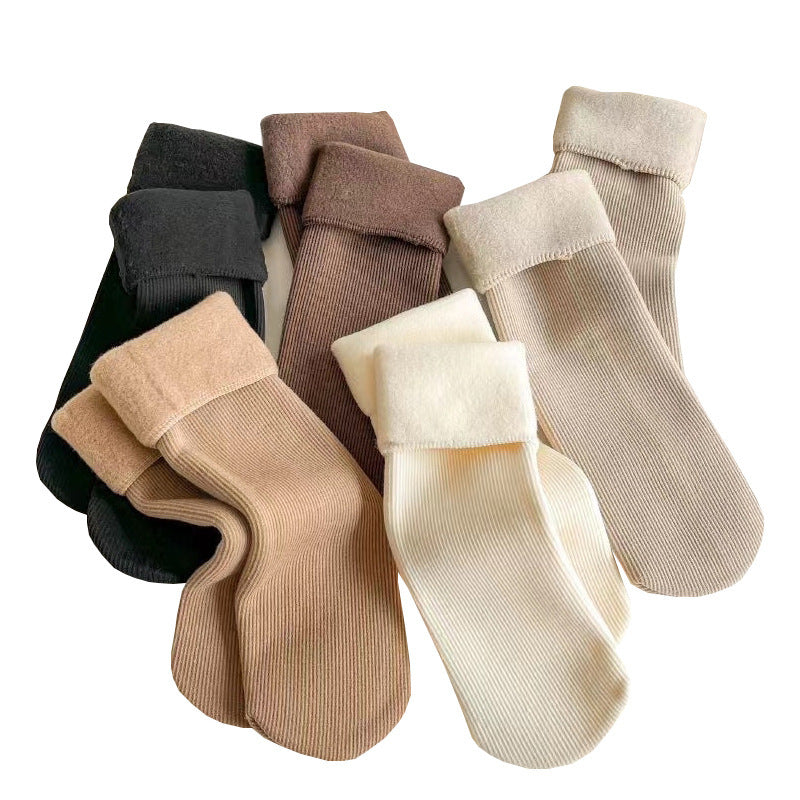 Fleece Lined Padded Warm Keeping Snow Socks Tube Socks