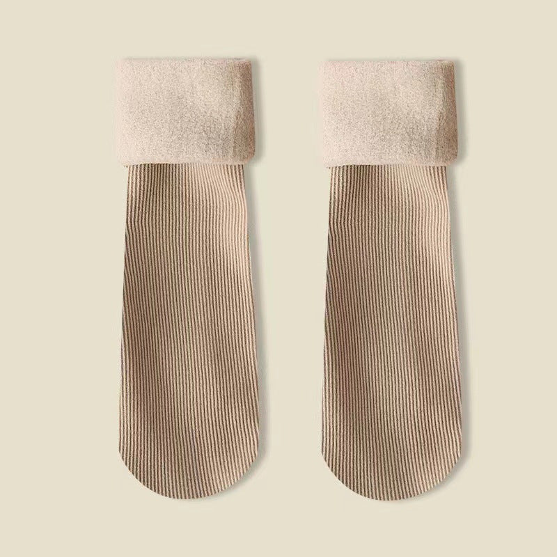 Fleece Lined Padded Warm Keeping Snow Socks Tube Socks